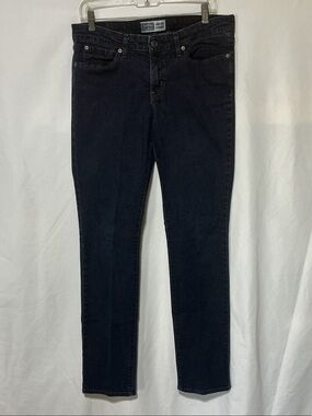 Levi's Signature Mid Rise Straight Women’s Dark Jeans Sz 34X35